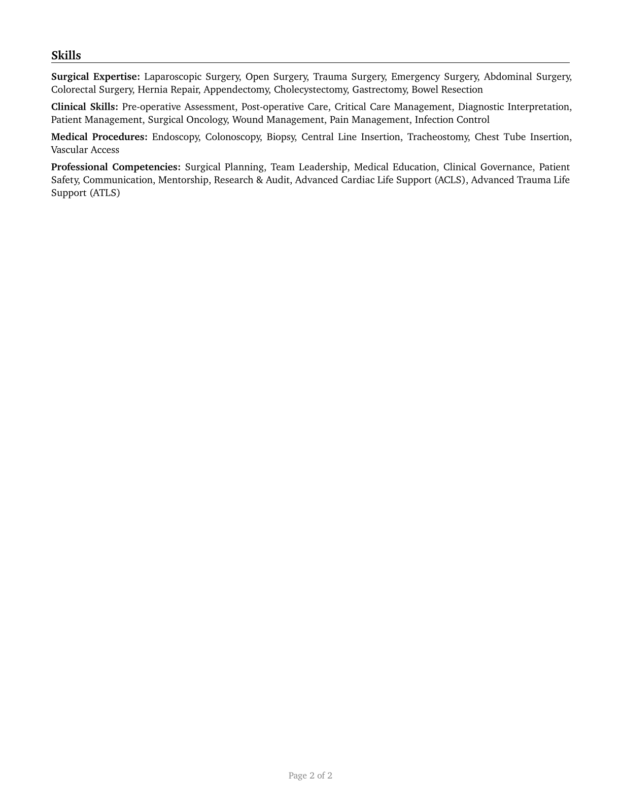 Surgeons, All Other CV in English — page 2