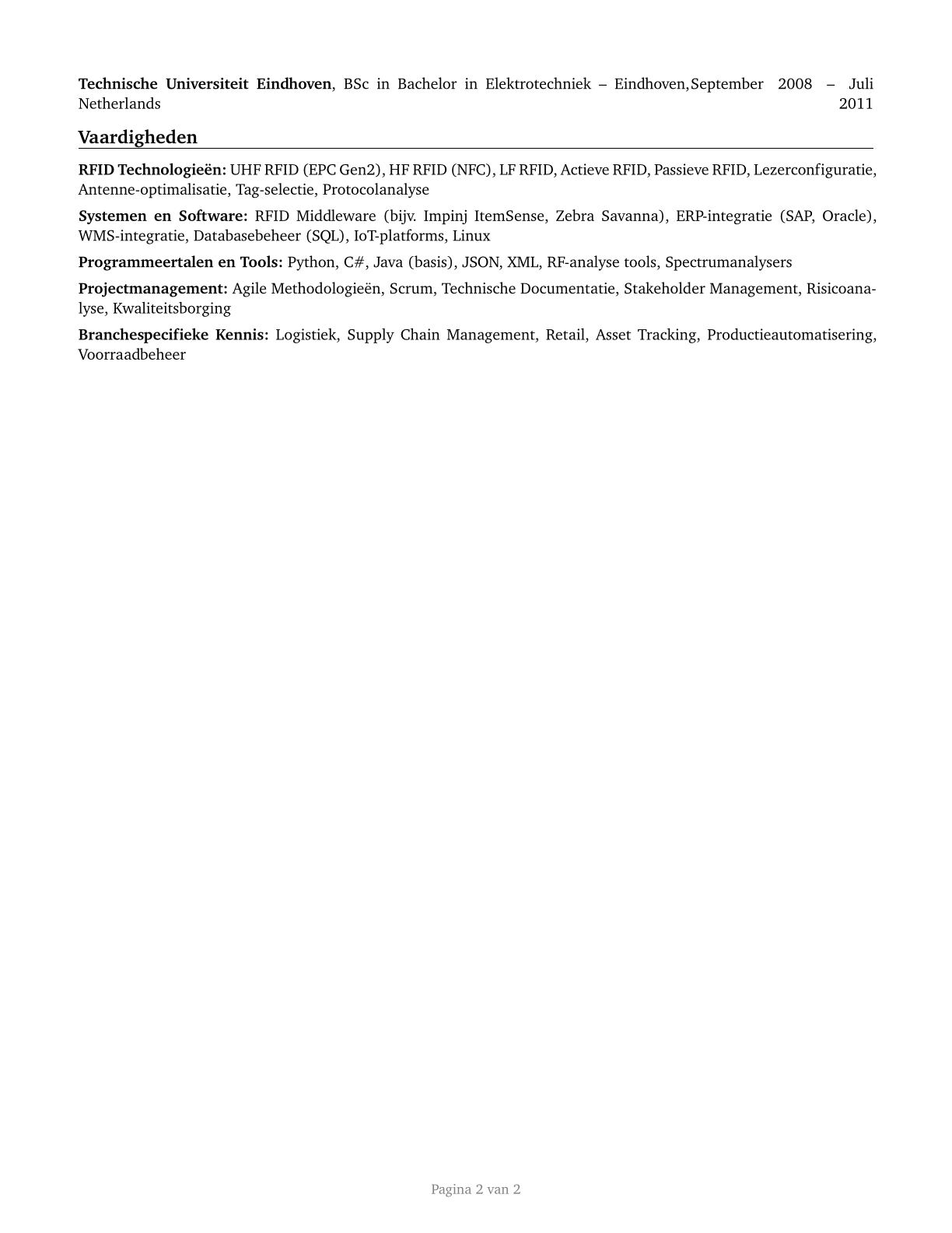 Radio Frequency Identification Device Specialists CV in Dutch — page 2