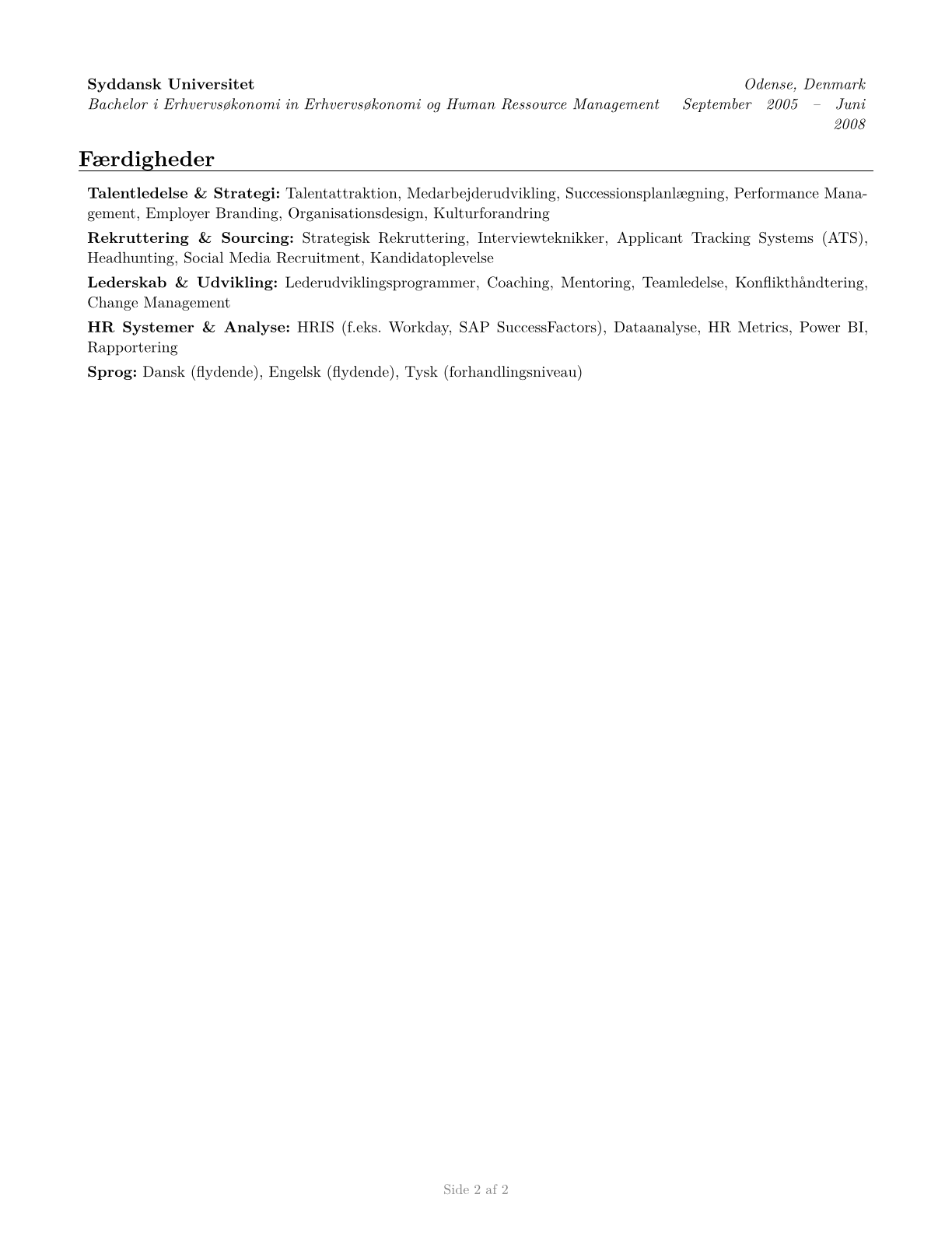 Talent Directors CV in Danish — page 2